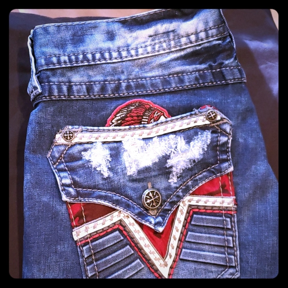 Affliction 73 mens Jean's 33 Regular
